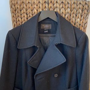 Victoria’s Secret black wool pea coat 8
